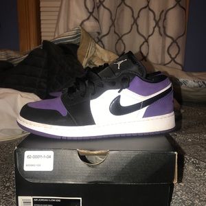 COPY - Air Jordan 1 Low Court Purple size 6.5